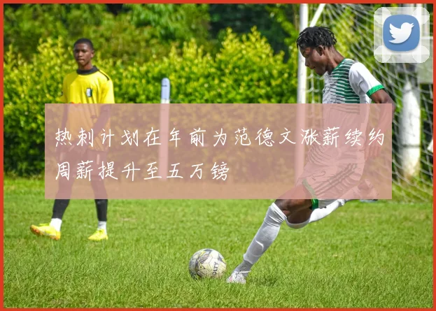 热刺计划在年前为范德文涨薪续约周薪提升至五万镑